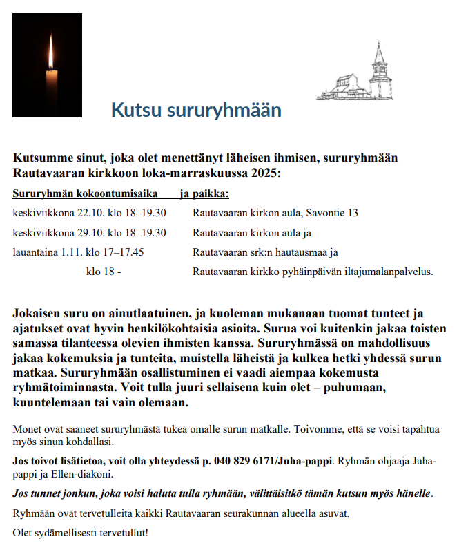 Sururyhmäkokoontumiset syksyllä 2026