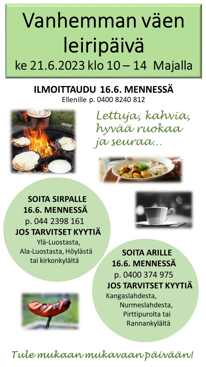 Tervetuloa mukaan mukavaan seuraan!